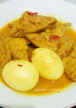 Foto resep Sayur Tahu Telur Kuah Santan