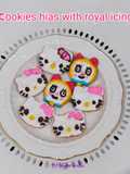 Cookies hias with royal icing