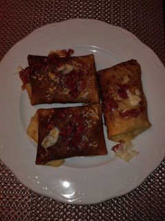 Una foto de Crepes rellenos de verduras