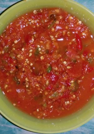 Foto resep Sambal mentah cabe rawit merah