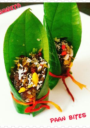 A picture of Paan bites.
