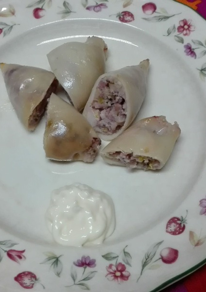 Una foto de Calamares rellenos