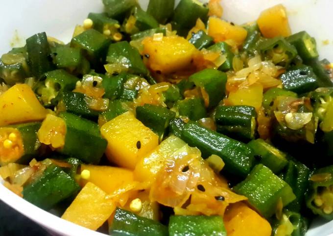 How to Make Perfect Lady&#39;s finger and pumpkin stir fry
