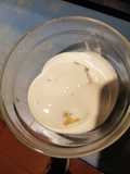 Crema chantilly con plátano
