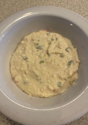 A picture of Mexican-Style Cheese Dip (Not your Tia’s pimento cheese).