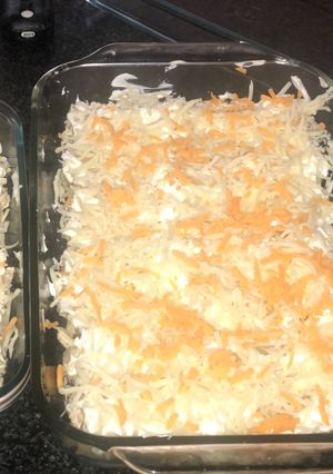 Una foto de Pasta en Alfredo y pechuga de pollo