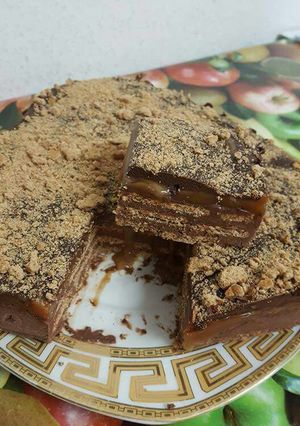 صورة لوصفة كيكه البسكوت البارده بالتوفي