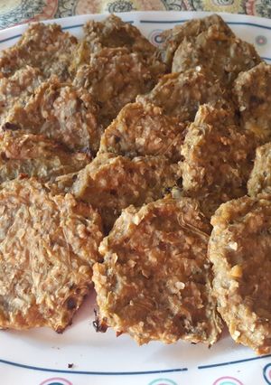 Una foto de Torrejitas al horno de berenjenas y avena