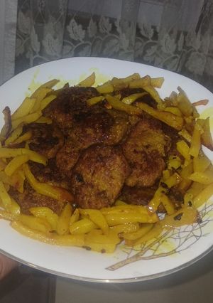 عکسی از دستور کتلت سیب زمینی