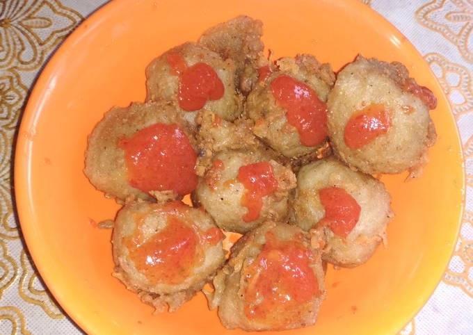 Pentol baso goreng saus pedas