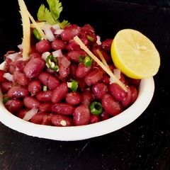 A picture of Fresh Kidny Beans ghughni.