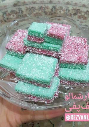 عکسی از دستور مارشمالو یا پف پفی