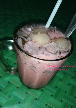 Foto resep Ice strawberry cincau longan