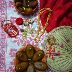 A picture of Langcha-India's famous Bengali Sweets.