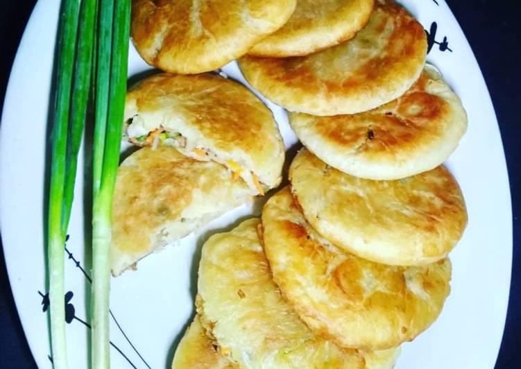 Resep Yachae Hotteok 야차 핫떡(Hotteok filled with vegetables and noodles), Bisa Manjain Lidah