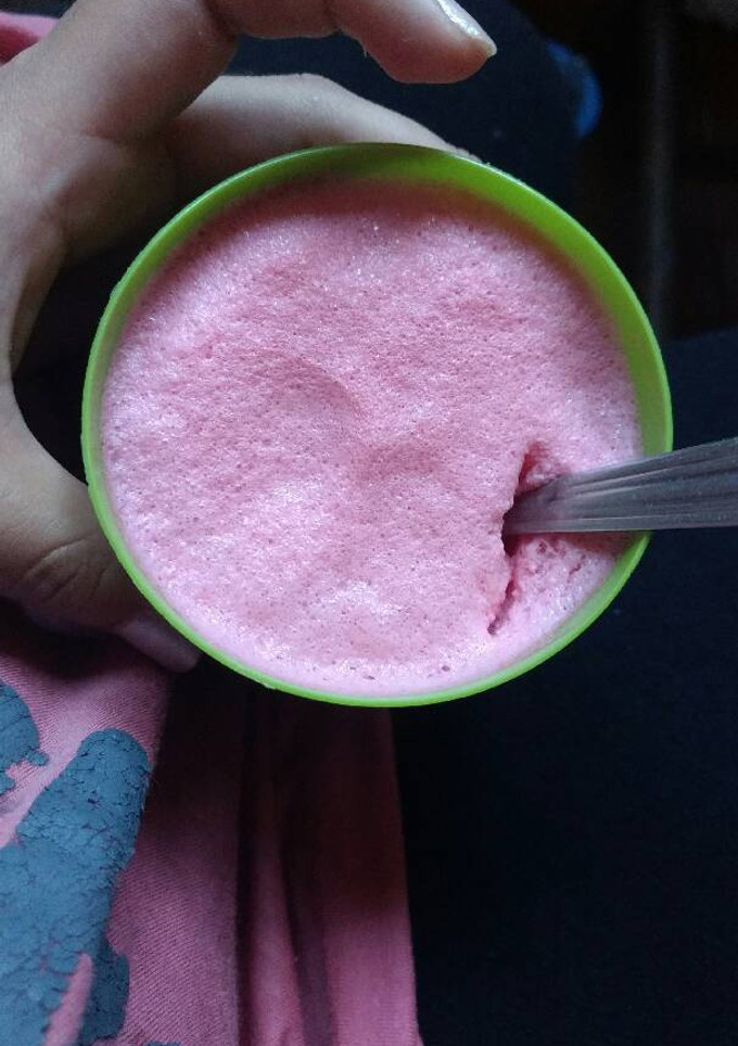 Una foto de Gelatina con leche #CocinaDeVerano
