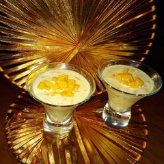A picture of Chilled mango kheer.