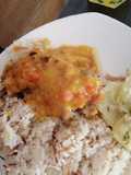 Pernil en salsa de durazno