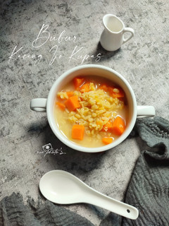 Foto resep Bubur Kacang Ijo Kupas dan Ubi Orange