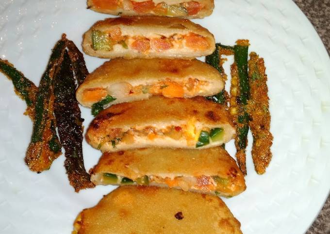 Pizza stuffing puri