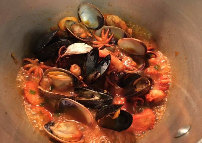 Braised Seafood for Two