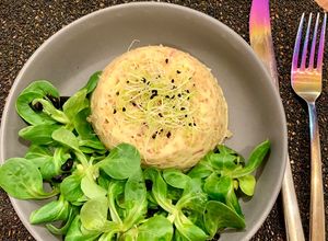 Une photo de ☆Bowl Cake Salé, Jambon et Emmental☆
