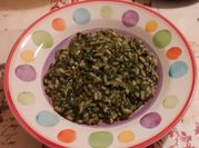 Una foto di risotto arance