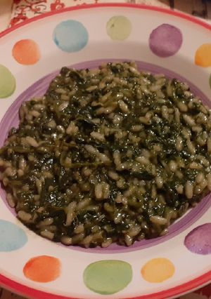 Foto di Risotto con spinaci freschi al profumo d'arancia