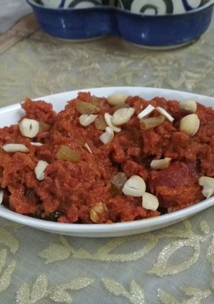 A picture of Gajar Halwa.
