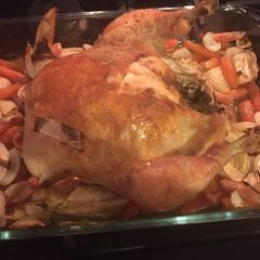A picture of Herb-roasted chicken.