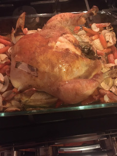 A picture of Herb-roasted chicken.