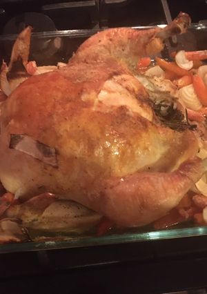 A picture of Herb-roasted chicken.