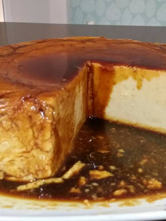 Una foto de Flan de Turrón de Jijona (Thermomix)