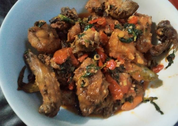 Resep Ayam gurih pedes Anti Gagal