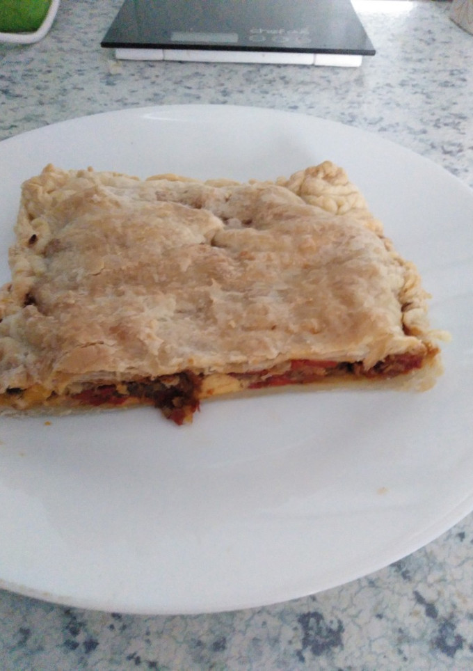 Una foto de Empanada de pimientos asados