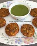 South Indian Chana Dal Fritters
