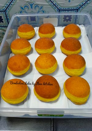 Foto resep Bomboloni Labu Kuning (Donat bomboloni Labu Kuning)