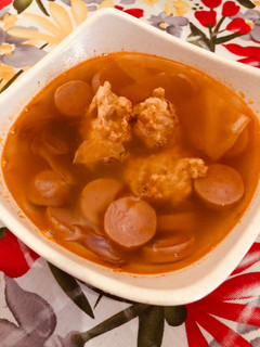 Foto resep Sup Merah Bola Udang