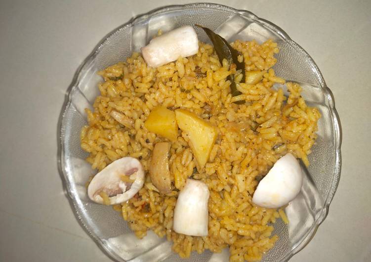 Mushroom briyani