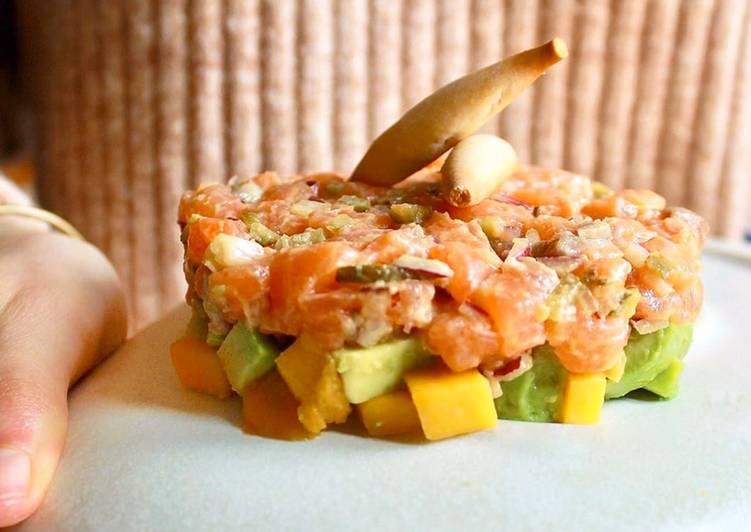Tartar de salmón fácil