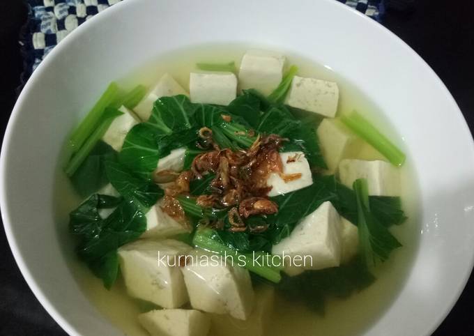 Resep Sop Sayur Bening Sawi Tahu Putih Oleh Kurniasihs Kitchen Cookpad