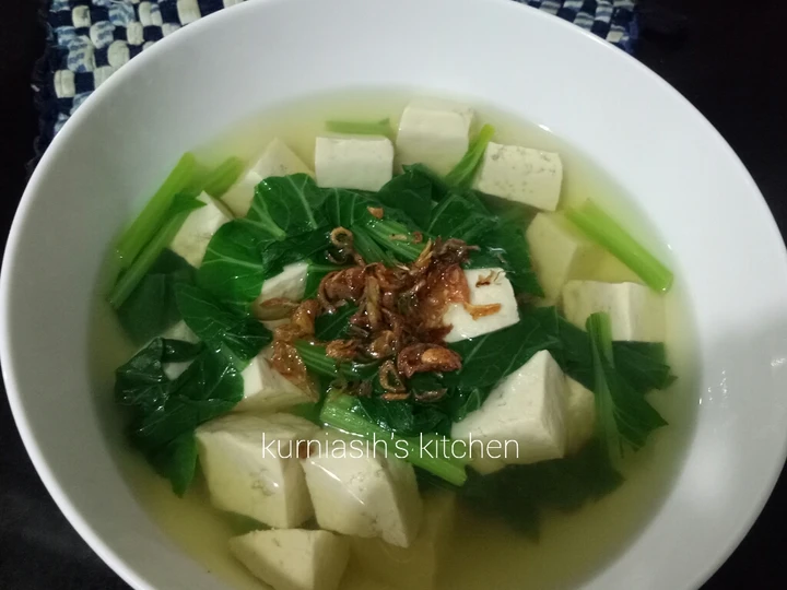 Cara Mudah Menyiapkan Resep Sop sayur bening sawi tahu putih yang Enak Banget Anti Ribet, Bisa Manjain Lidah
