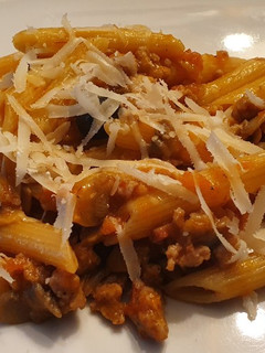 Una foto de Penne rigate alla boscaiola