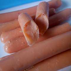 A picture of Sosis ayam homemade.