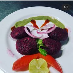 Beetroot kebabs A picture of Beetroot kebabs.