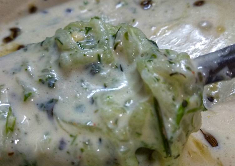 Recipe of Homemade Curd with cucumber