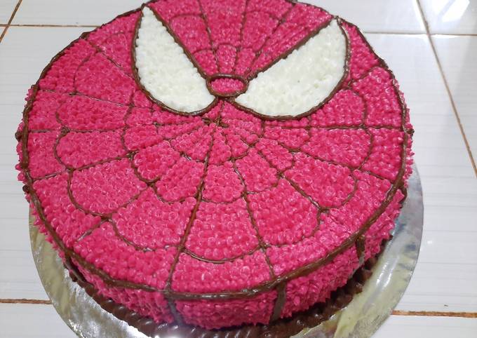 Standar Cara  bikin Kue ulang tahun spiderman  sedap