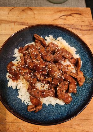 Une photo de Bœuf croustillant au soja