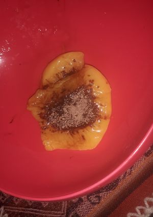 Una foto de Durazno relleno de chocolate