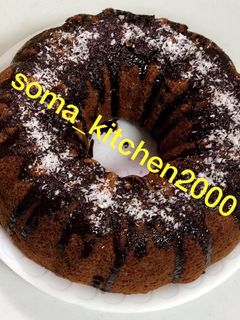 صورة لوصفة الكيكة الرخامية